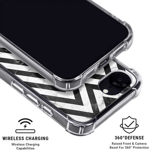 Chevron Marble iPhone 16e Clear Case